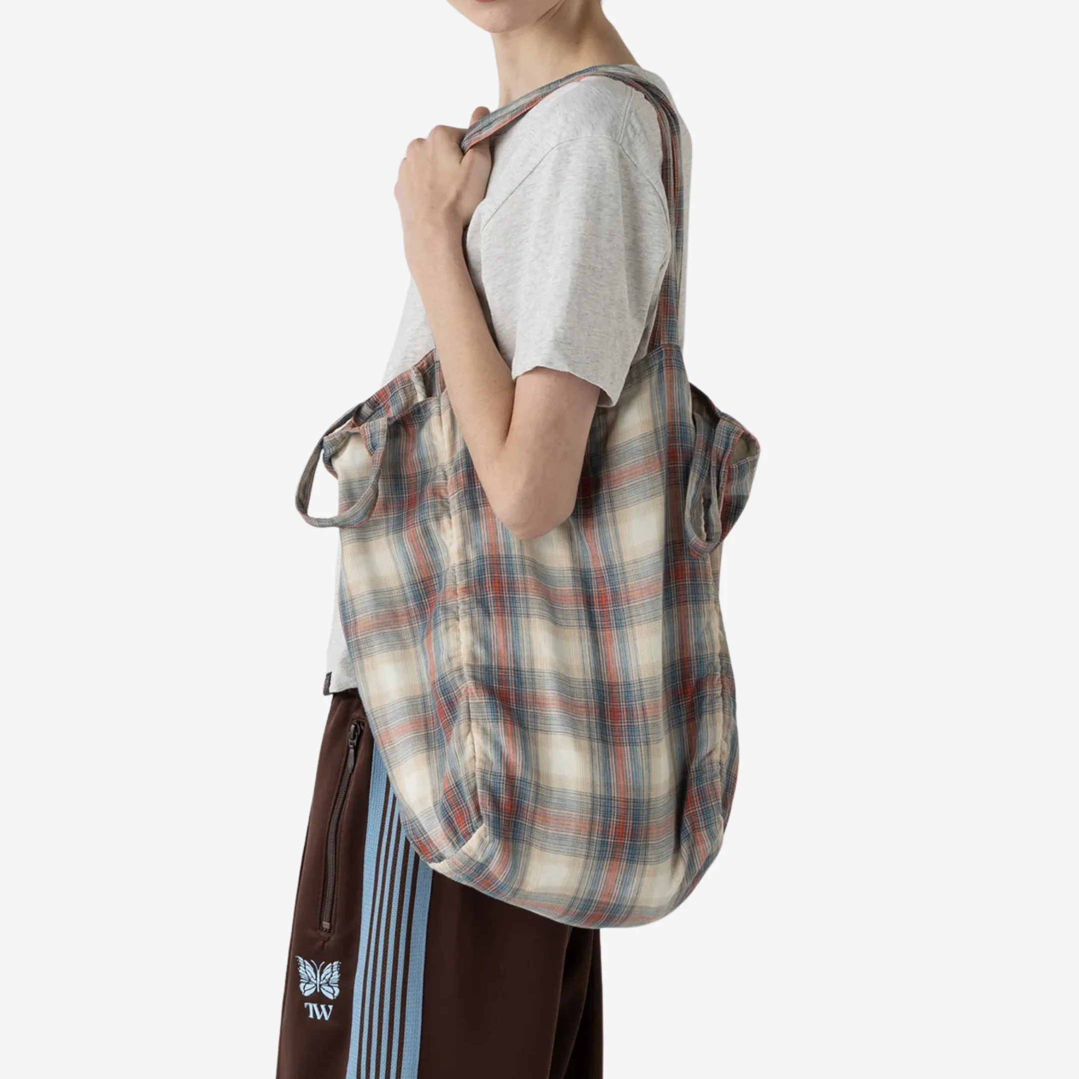 Cotton Tote Bag - Rust/Navy - Image 2
