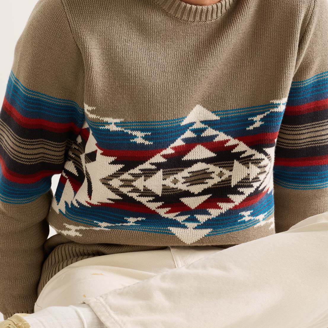 Bridge Creek Crew Sweater - Stone - Image 7