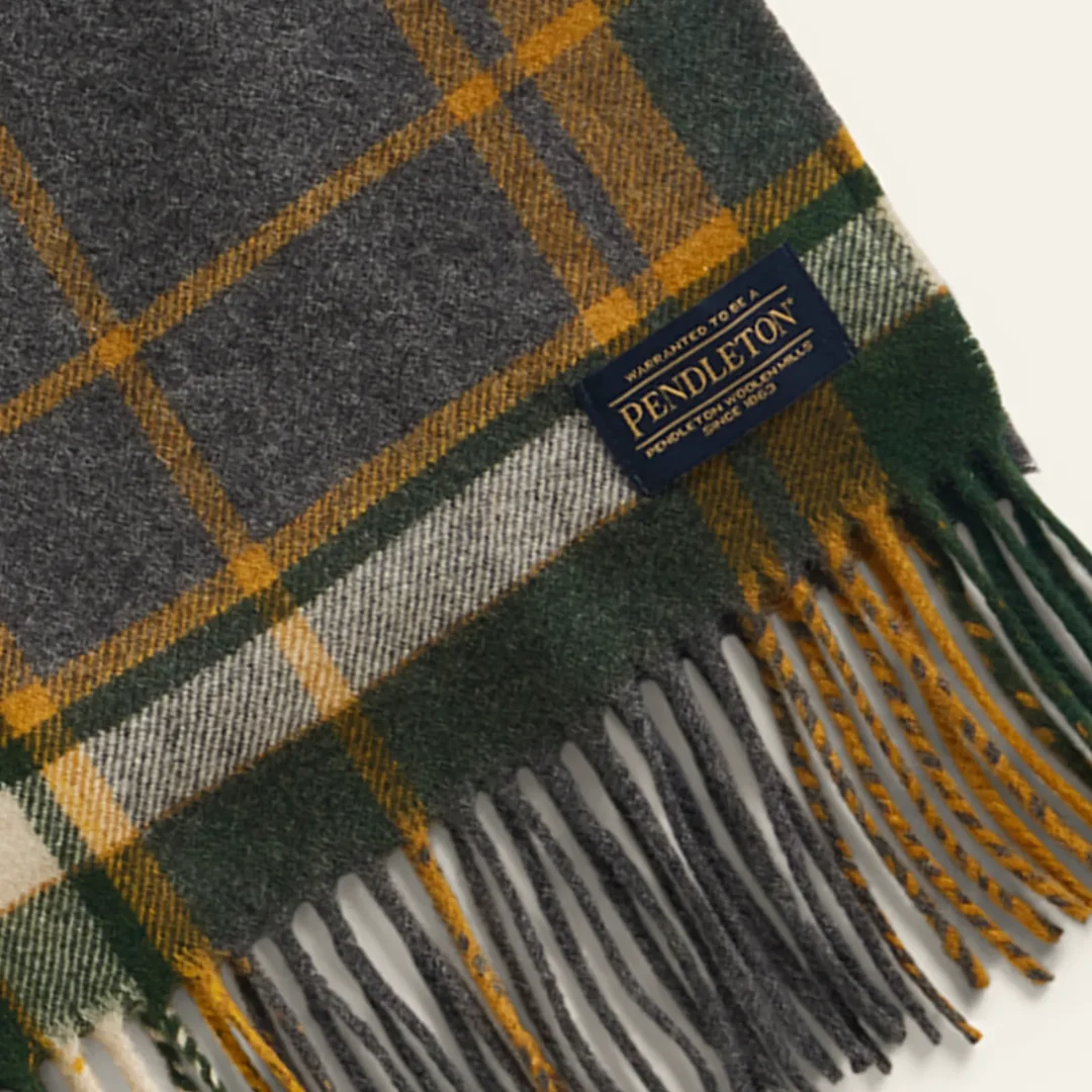 Whisperwool Muffler - Charcoal Multi Plaid - Image 2