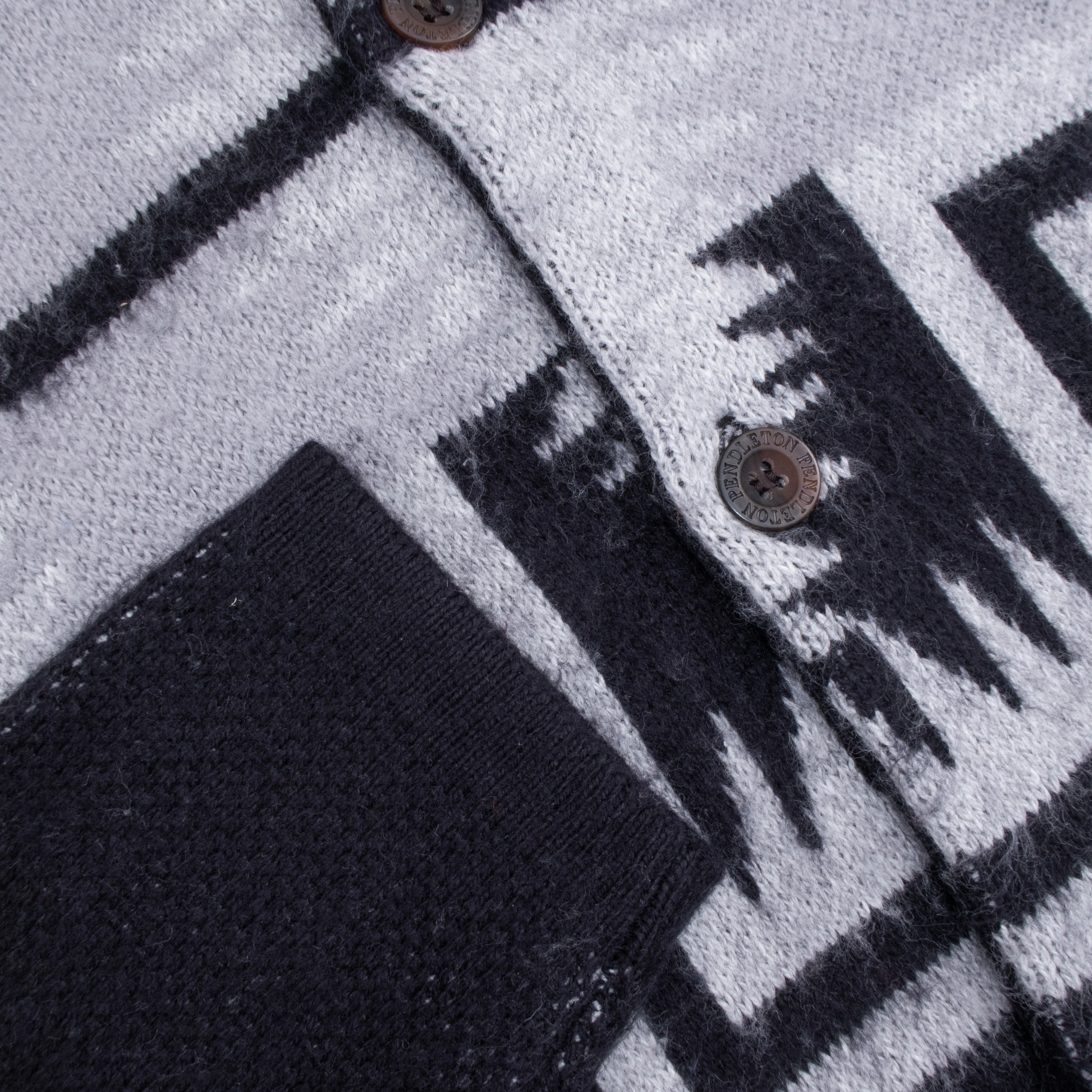 Womens Band Cardigan - Black Harding - Image 3