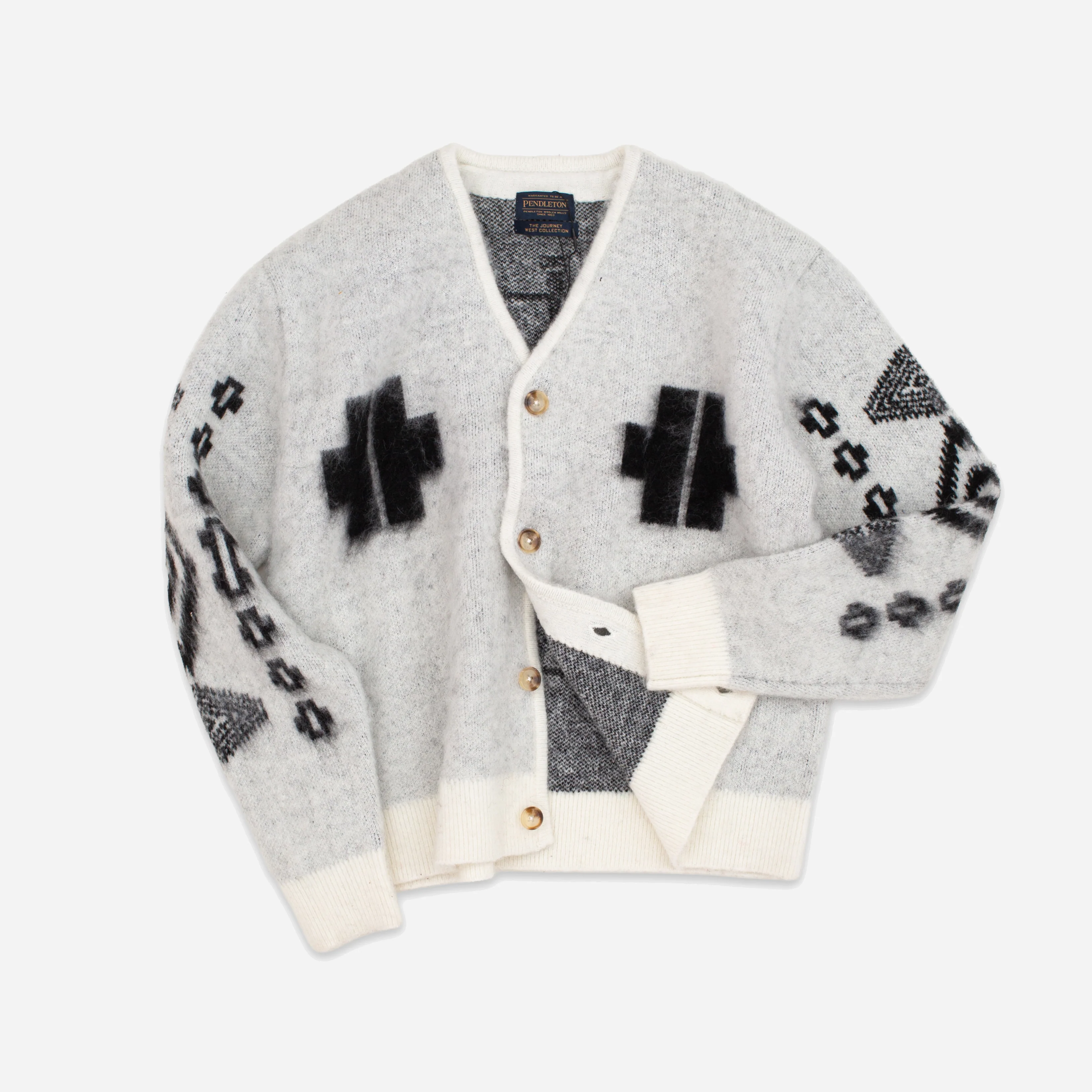 Mohair Cardigan - Los Ojos White - Image 5