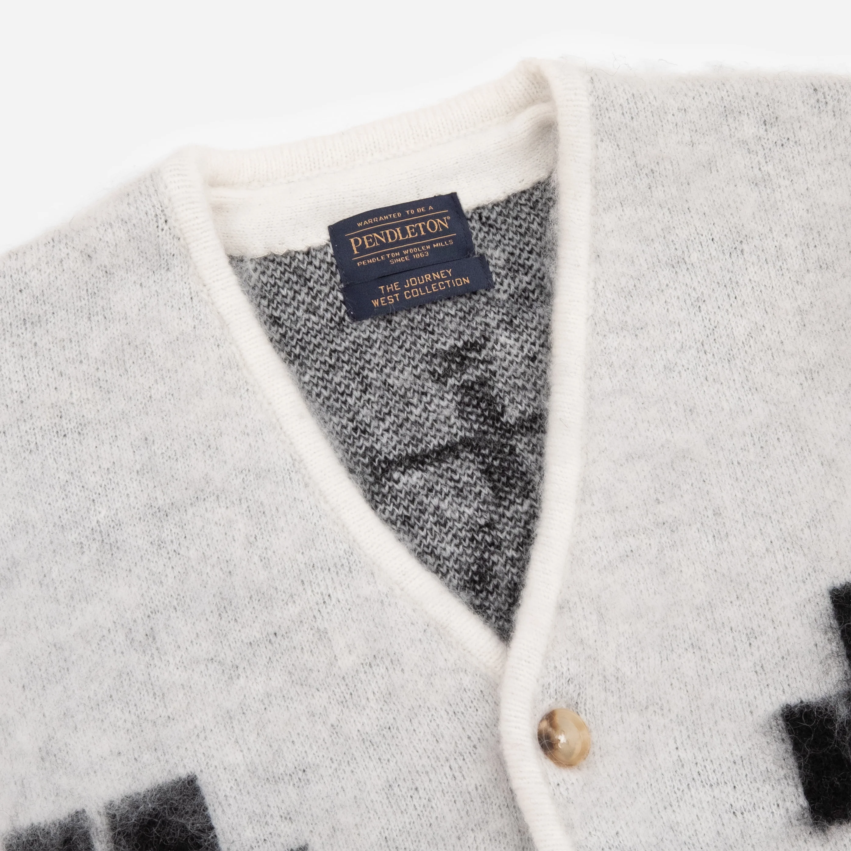 Mohair Cardigan - Los Ojos White - Image 6