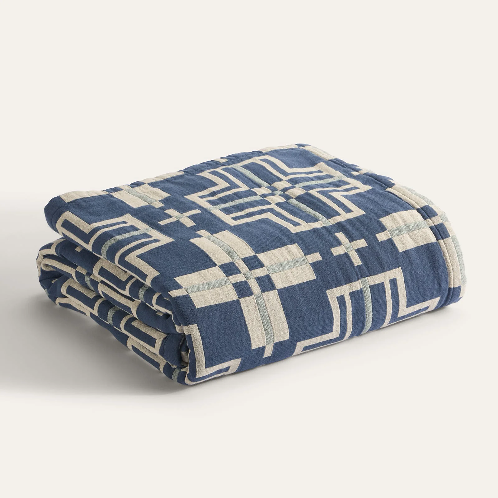 Organic Cotton Matelasse Twin - San Marcos Marine - Image 3