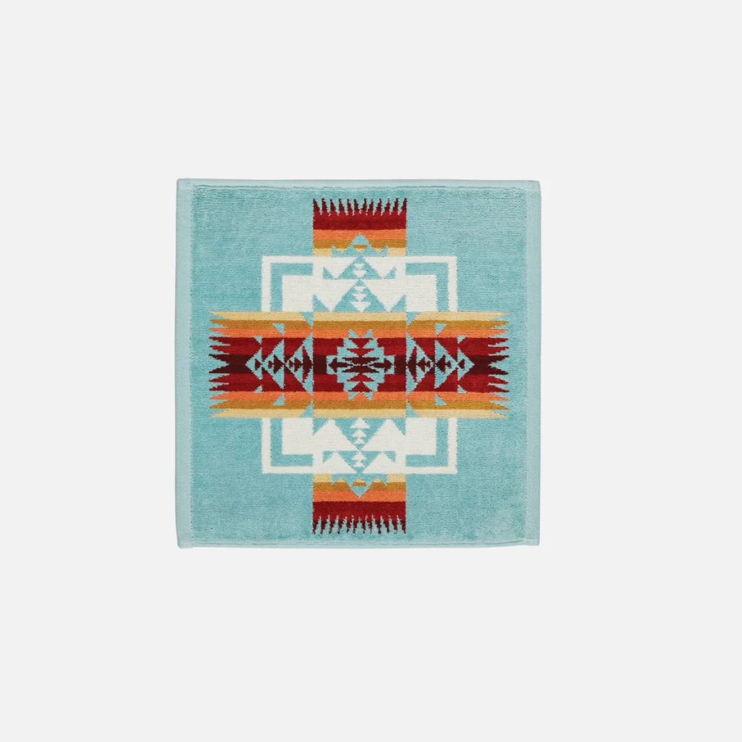 3 Piece Towel Set - Chief Joseph Aqua - Image 3