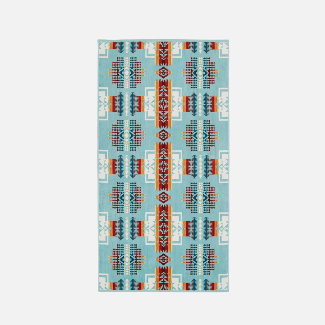 3 Piece Towel Set - Chief Joseph Aqua - Image 5